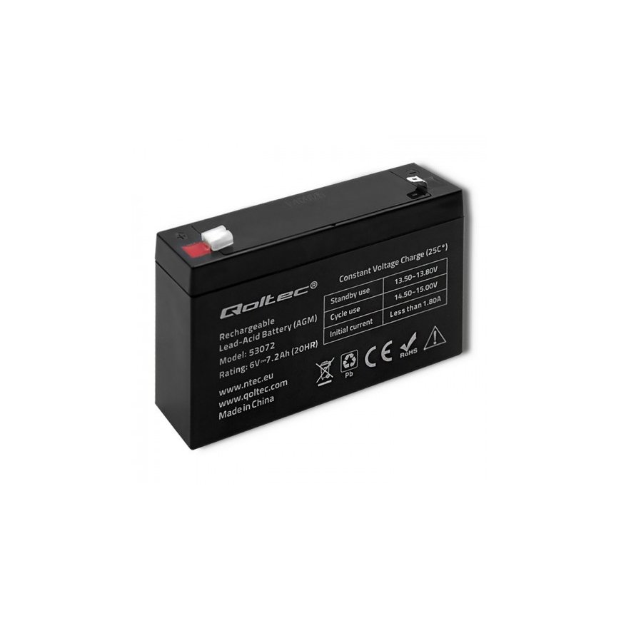 Qoltec 53072 UPS-akku Sealed Lead Acid (VRLA) 6 V 7,2 ah – 3