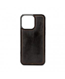 Apple iPhone 15 Pro Max Magnet zip Pocket Case Zipper Design Black