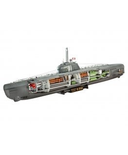 Revell U-Boot Typ XXI U 2540 &Interieur Pienoismallisukellusvene Kokoamispakkaus 1:144