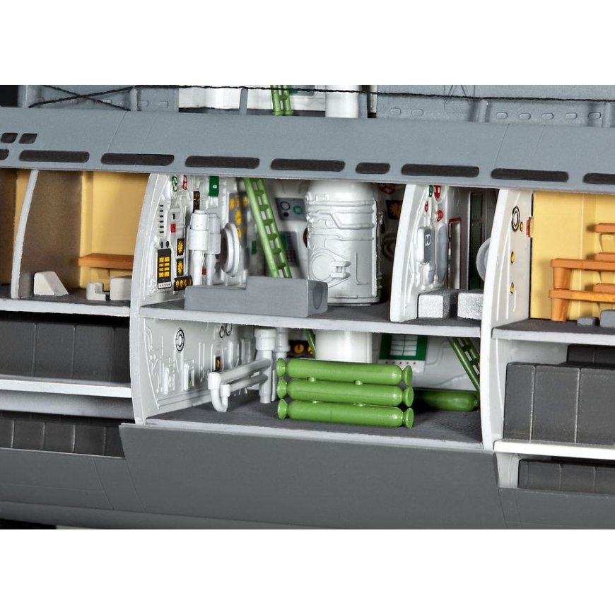 Revell U-Boot Typ XXI U 2540 &Interieur Submarine model Assembly kit 1:144 – 5