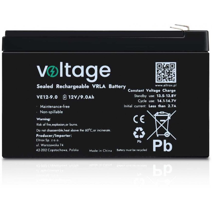 Akumuliatorius AGM Voltage 12V 9Ah VE12-9.0 – 3