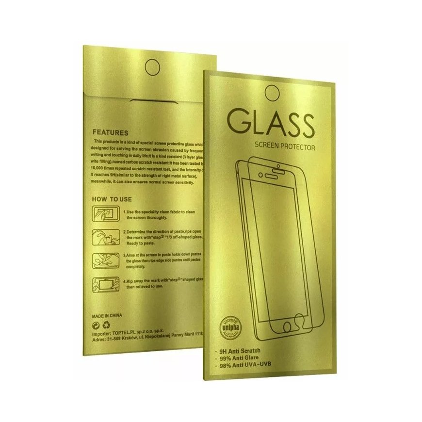 Samsung GALAXY A34 5G GOLD TEMPERED GLASS