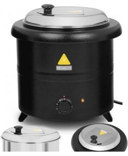 Royal Catering Thermos kettle, electric soup pot, 13 l, 600 W, black