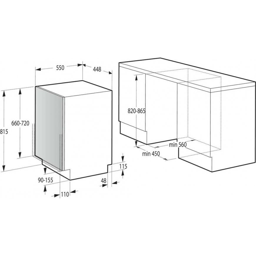Gorenje Built-in dishwasher Gorenje GV520E11