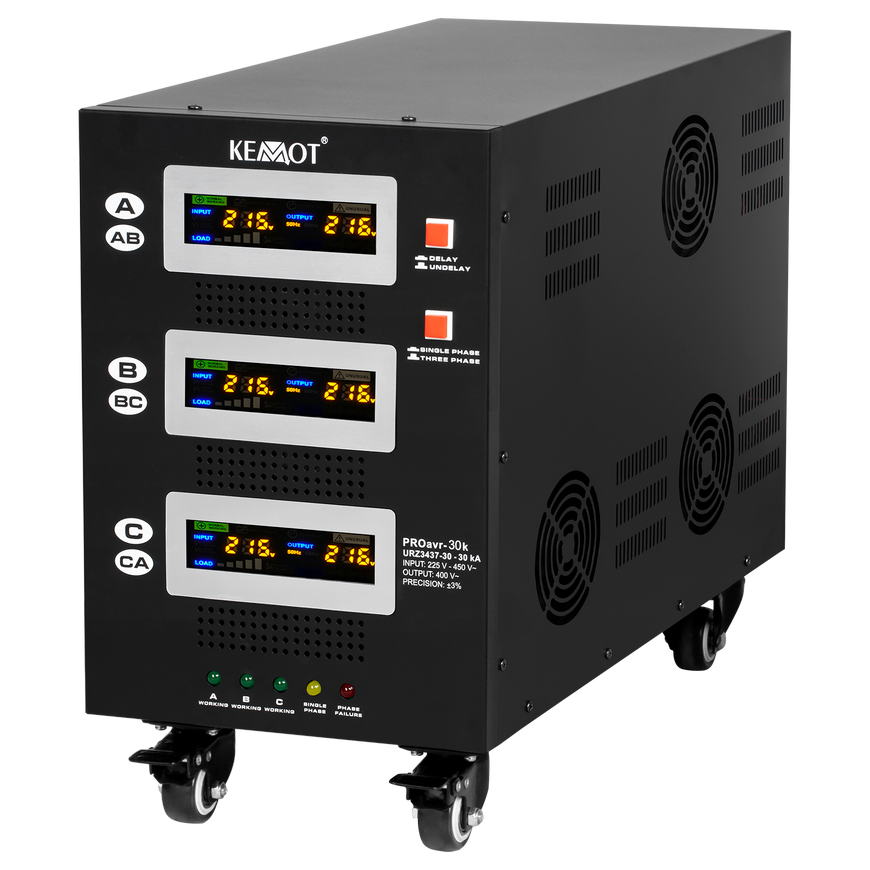 LP Automatic three-phase voltage stabilizer KEMOT