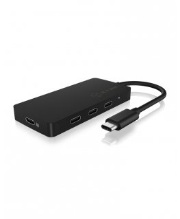 ICY BOX IB-HUB1429-CPD USB 3.2 Gen 2 (3.1 Gen 2) Type-C 10000 Mbit/s musta
