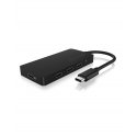 ICY BOX IB-HUB1429-CPD USB 3.2 Gen 2 (3.1 Gen 2) Type-C 10000 Mbit/ai Juoda ICY BOX IB-HUB1429-CPD USB 3.2 Gen 2 (3.1 Gen 2) Type-C 10000 Mbit/ai Juoda