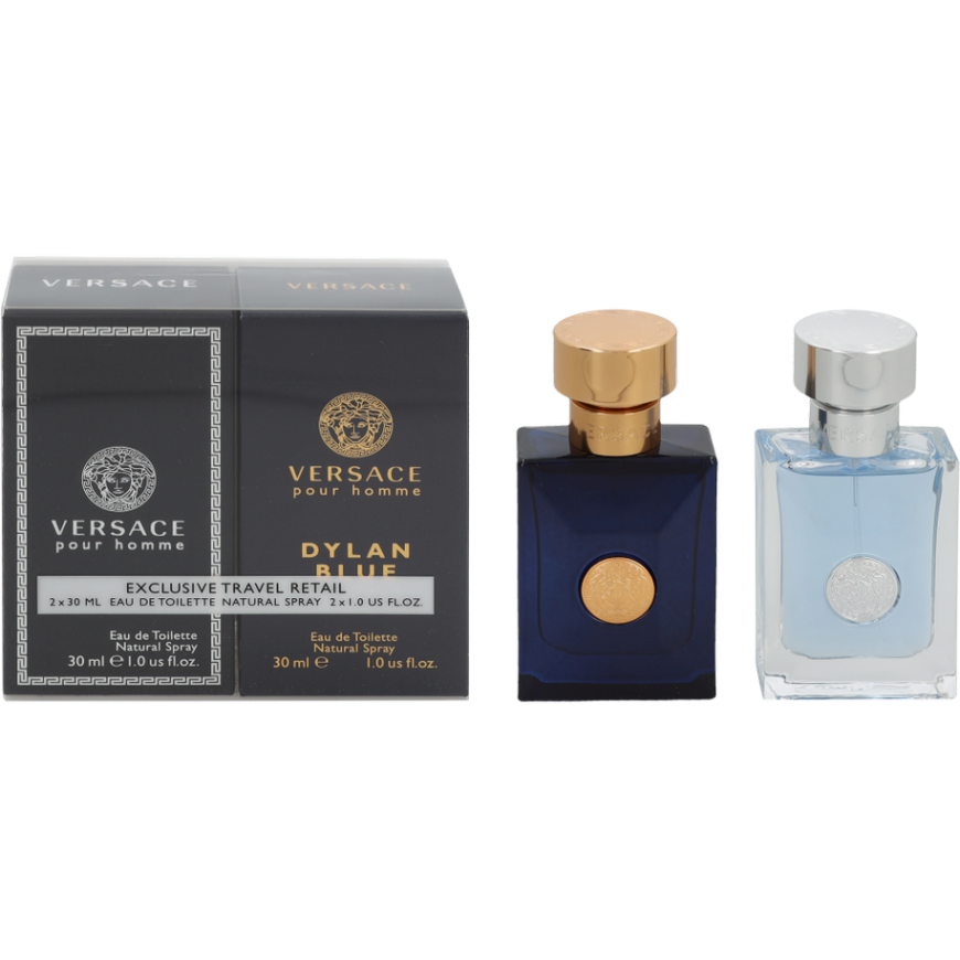 Versace Exclusive Travel Retail Set Pour Homme Eau de Toilette Spray 30ml + Pour Homme Dylan Blue Eau de Toilette Spray 30ml – 2