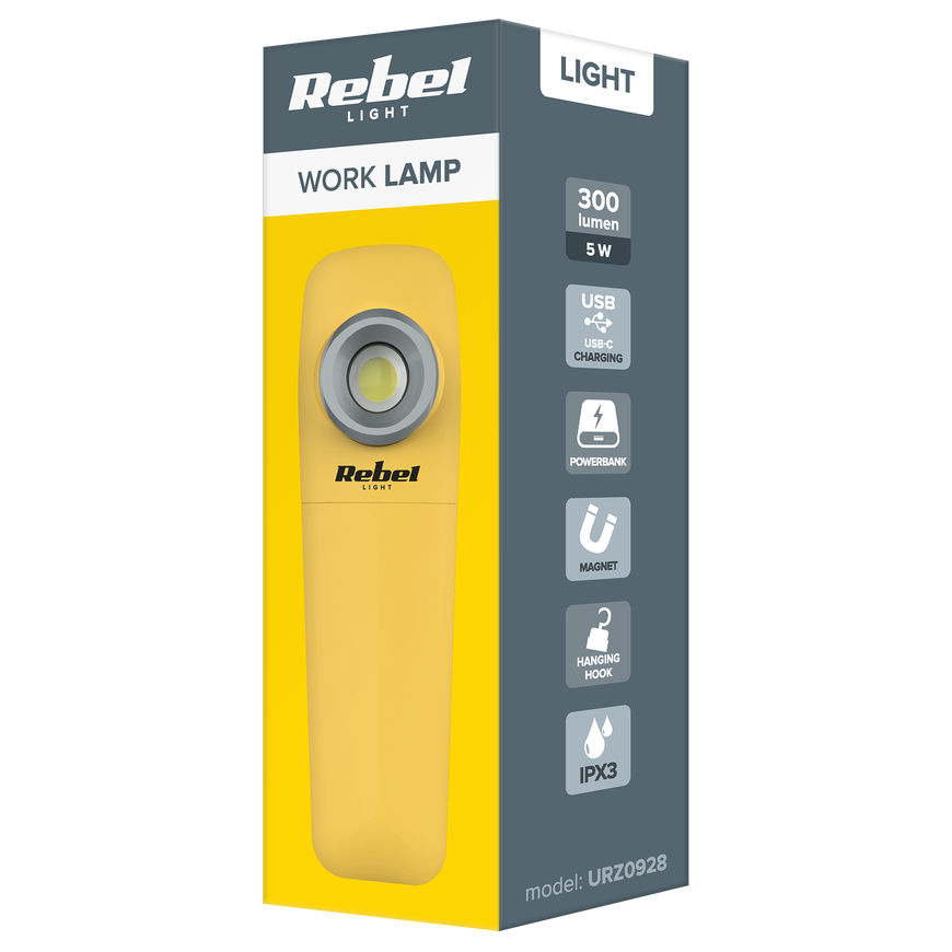 Rebel 5W COB workshop lamp – 4