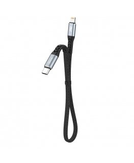 DUDAO USB-C to Lightning 20W PD 0.23m Cable Black - Kabel - Digital/Daten