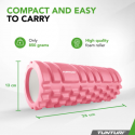 Tunturi Yoga Grid Foam Roller Masažo volelis 33cm, Žalia