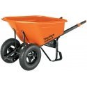 Professional two-wheel wheelbarrow with HDPE plastic container and sturdy metal handles, 120L Truper Expert® Professional two-wheel wheelbarrow with HDPE plastic container and sturdy metal handles, 120L Truper Expert®