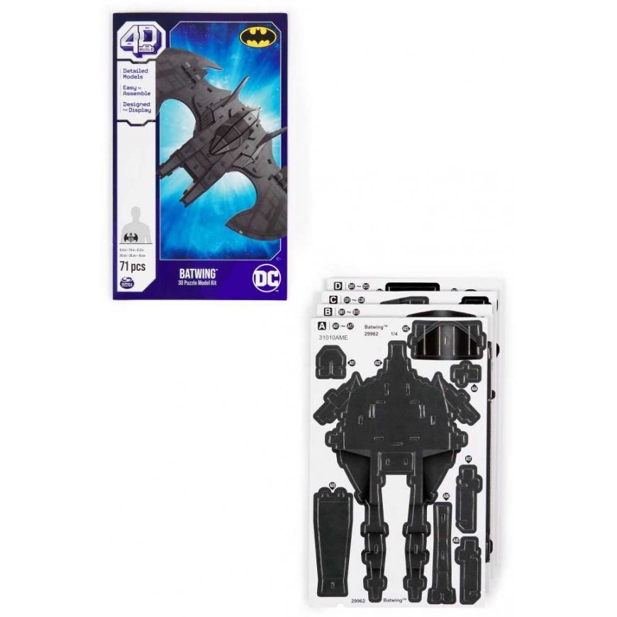 4D Build - Batwing 4D figūrėlės dėlionė, 71 vnt. – 5