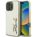 Dėklas Karl Lagerfeld KLHCP16LPFMFBKMD iPhone 16 Pro 6.3" auksinė/auksinis hardcase Metal Signature Dėklas Karl Lagerfeld KLHCP16LPFMFBKMD iPhone 16 Pro 6.3" auksinė/auksinis hardcase Metal Signature