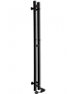 1 575 / 5 000 Dvieļu žāvētājs Duet 80x1200mm C3 melns/labais elektriskais 80W