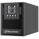 PowerWalker VFI 1000 AT UPS-virtalähde Taajuuden kaksoismuunnos (verkossa) 1 kVA 900 W 3 AC-pistoras