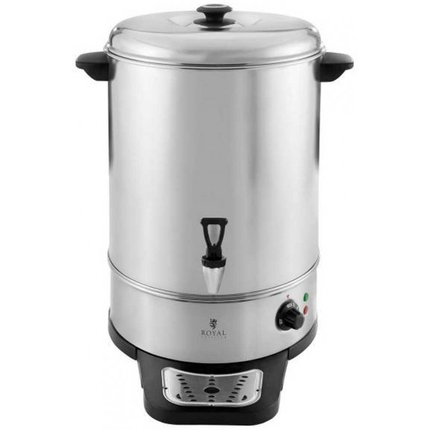Kettle Royal Catering Warmer heater with drip grid for hot water, stainless steel 230V 30L