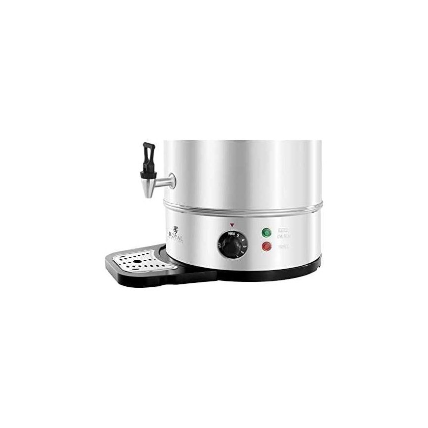 Kettle Royal Catering Warmer heater with drip grid for hot water, stainless steel 230V 30L – 5