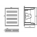 Paskirstymo Skydas Tibox 585x750x115mm 4x24mod., Ip54, Virštinkinis Paskirstymo Skydas Tibox 585x750x115mm 4x24mod., Ip54, Virštinkinis