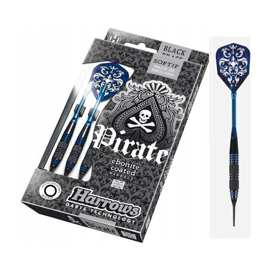 Harrows Blue Darts Softip PIRATE 3x18gK blue