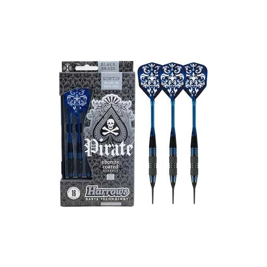 Harrows Blue Darts Softip PIRATE 3x18gK blue – 4