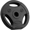 Set of bituminous weights 4x2.5kg, hole 31mm, plate with handles, REBEL ACTIVE