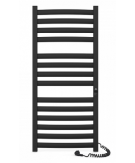 Electric towel heater Atlant Premium C14, 500x1200 Black Right, Timer/Programmer