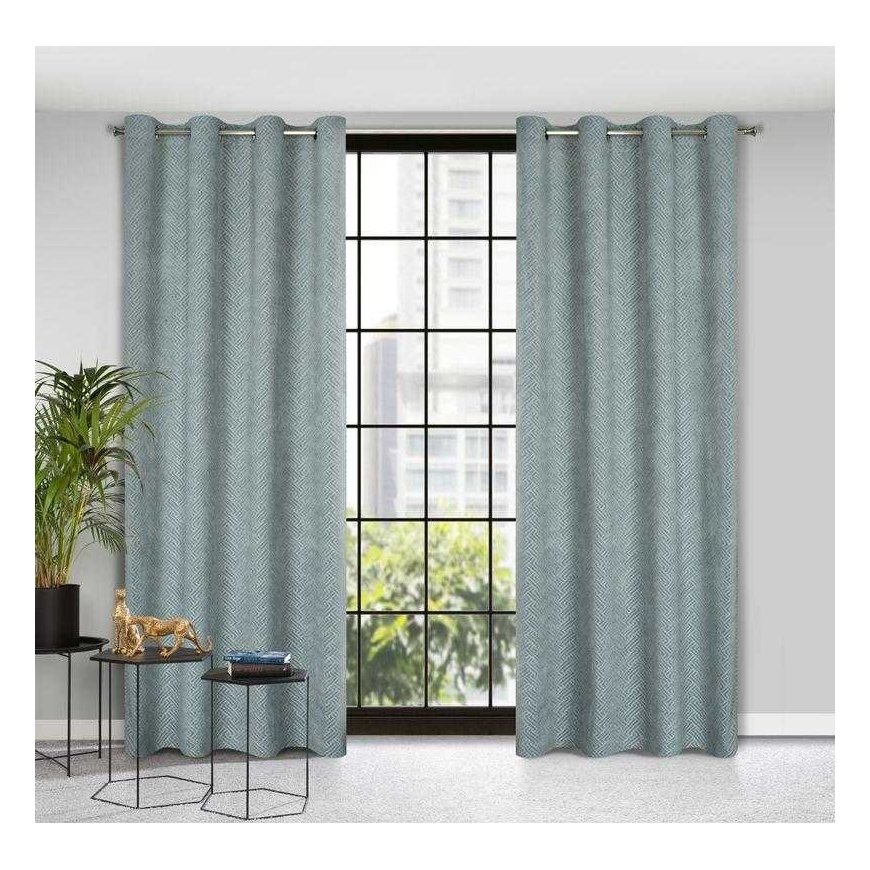 Eurofirany Curtains ISLA / Steel 140X250 TRANS