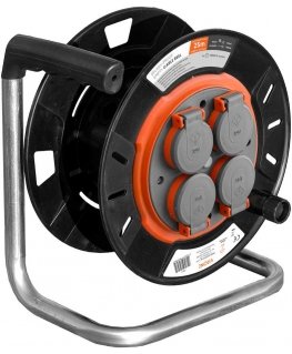 Waterproof coil Orno IP44 4x2P+Z 16A 230V, H05RR-F 3x1.5mm2, 25m