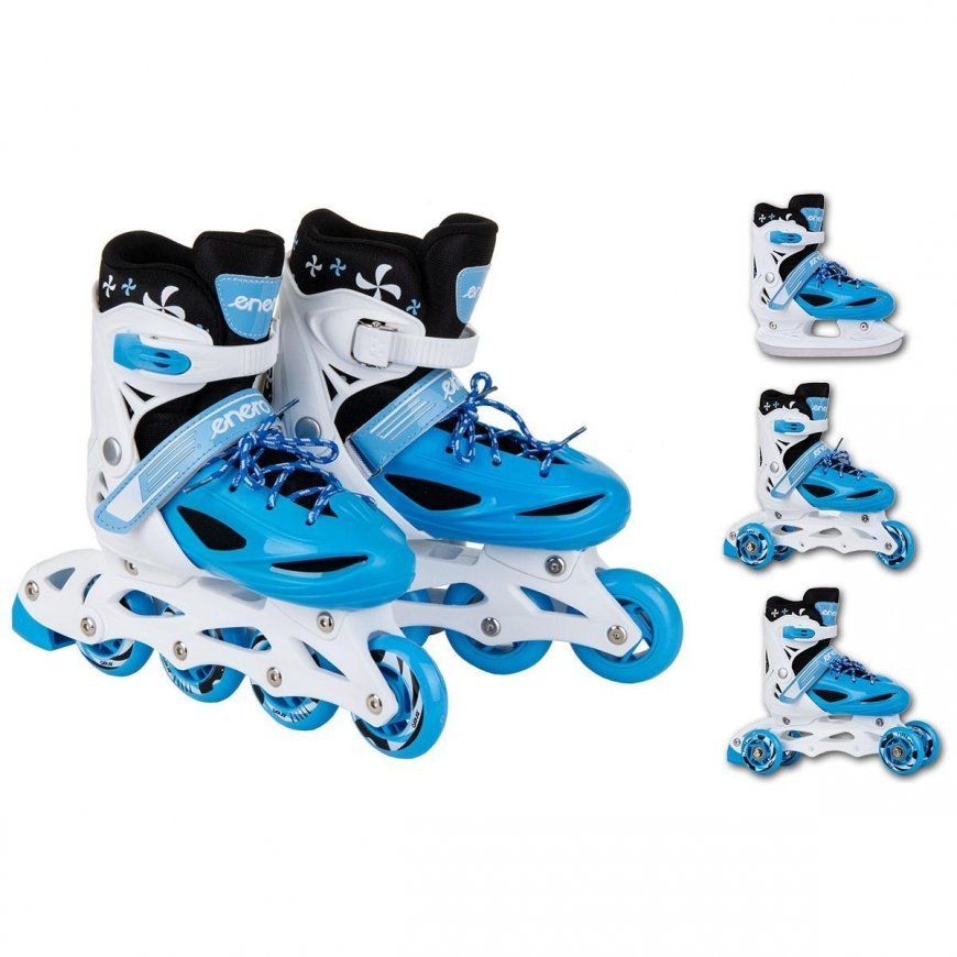 Roller skates Enero 4in1, size 34-37, blue – 2