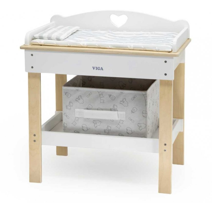 Viga Toys Wooden multifunctional changing table for dolls – 3