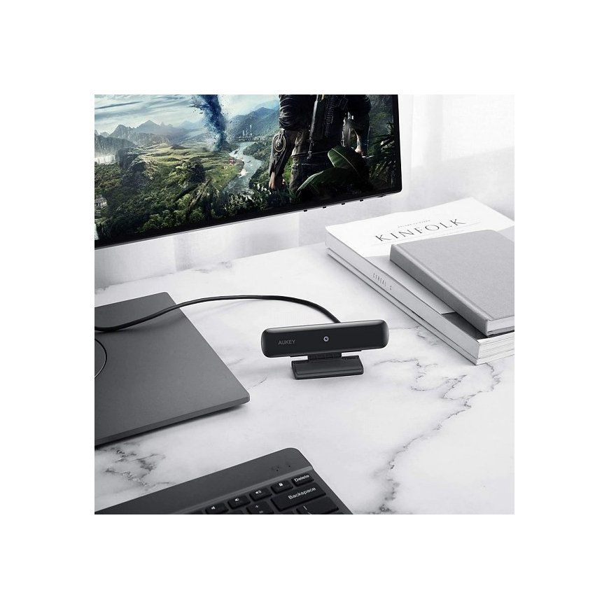 AUKEY PC-W1 вебкамера 2 MP USB Черный – 4