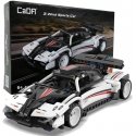 Klocki konstrukcyjne CaDA Samochód sportowy rycksnowy white Z-Wind Sports Car Auto with disc device pull back 321 parts Klocki konstrukcyjne CaDA Samochód sportowy rycksnowy white Z-Wind Sports Car Auto with disc device pull back 321 parts