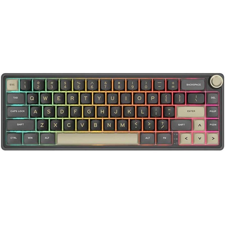 Royal Kludge R65 RGB Phantom Wired Mechanical Keyboard | 60%, Chartreuse switches, US