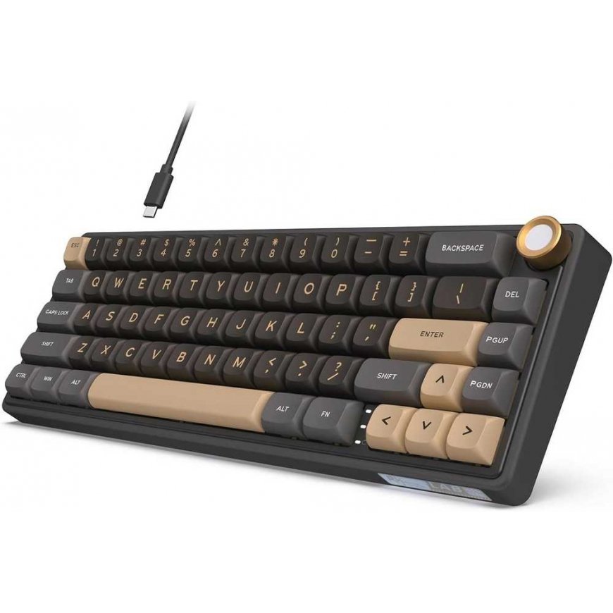 Royal Kludge R65 RGB Phantom laidinė mechaninė klaviatūra | 60%, Chartreuse switches, US – 5