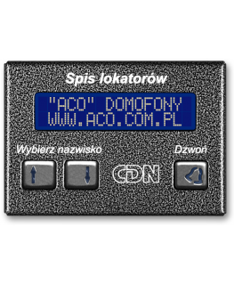 ACO CDN-230E GR Electronic tenant list graphite