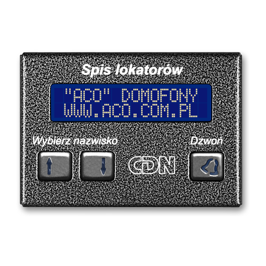 ACO CDN-230E GR Elektroninis nuomininkų sąrašas grafitas