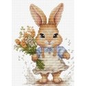 luca S Counted Cross Stitch Kit "The Happy Bunny" 10x14cm SB1410 luca S Counted Cross Stitch Kit "The Happy Bunny" 10x14cm SB1410
