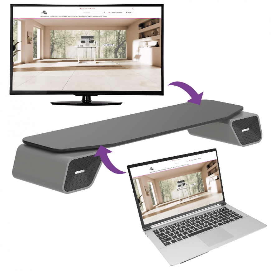 Laikiklis Spacetronik Garso kolonėlės stovas SPP142 monitoriui – 5