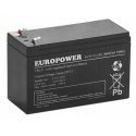 AGM akumulators EUROPOWER EV sērija 12V 8Ah/C10 (kalpošanas laiks 6-9 gadi)