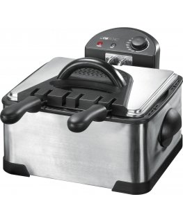 Clatronic FR 3195 Double 4 L 2000 W Black, Stainless steel