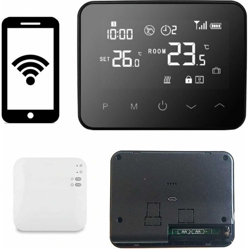 Termostat Volt Polska Comfort WT-20 radiowy + Wi-Fi + maitinimo šaltinis – 4