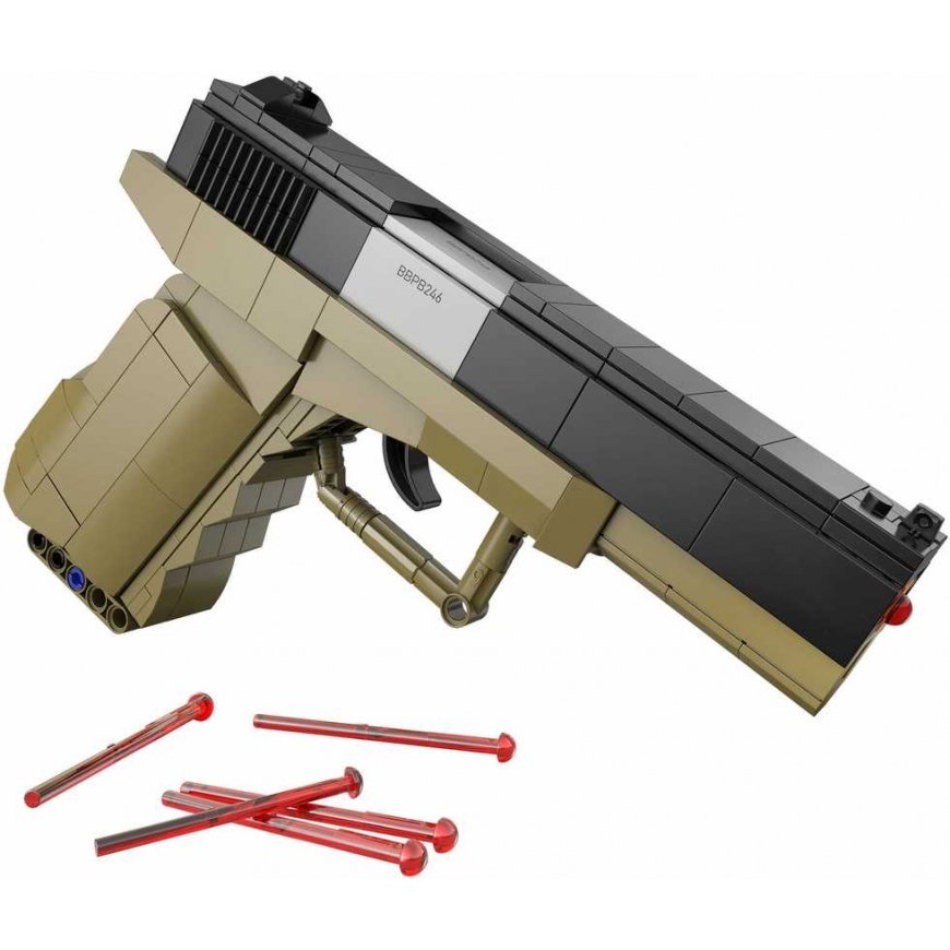 Klocki Konstrukcyjne Cada broń Pistolet 17 Pistol 5 naboi 338 dalys – 2
