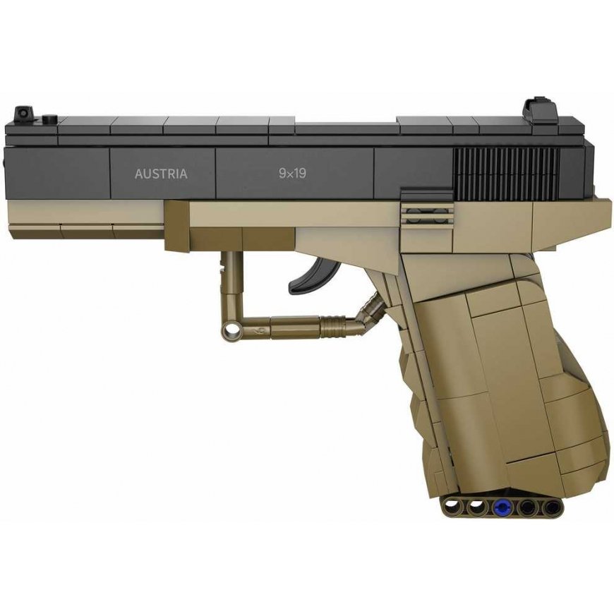Klocki Konstrukcyjne Cada broń Pistolet 17 Pistol 5 naboi 338 dalys – 4