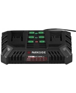 Dvigubas įkroviklis Parkside 20V 2x 4,5 A PDSLG 20 B1 DE/EU X20V Team