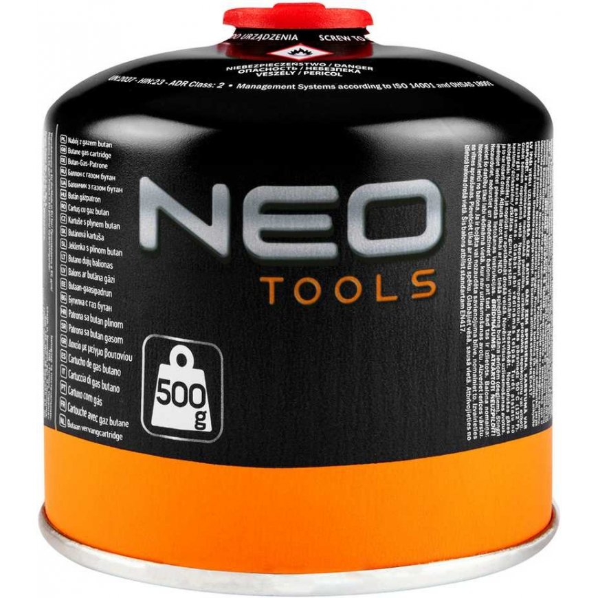 Neo Tools Turistinis dujų degiklis + 2 dujų kasetės 20-036 – 5