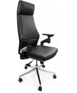 Spacetronik ALMA swivel office chair with armrests, black