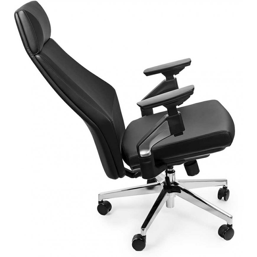 Spacetronik ALMA swivel office chair with armrests, black – 3