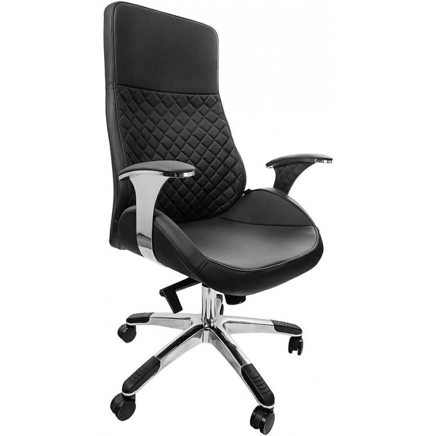 Spacetronik ALMA swivel office chair with armrests, black – 4