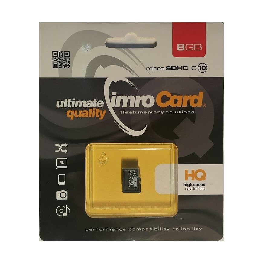 IMRO 10/8G zibatmiņa 8 GB MicroSDHC